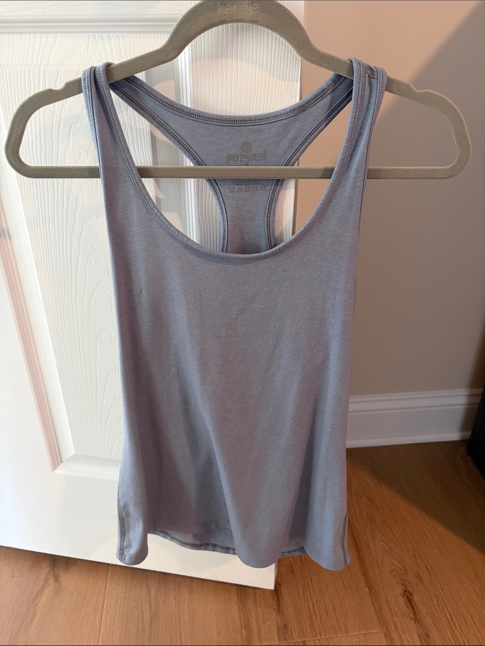 90 Degree By Reflex Blue Racerback Athletic Tank - Picture 3 of 4